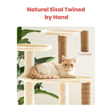 Floofi 120cm 5 Layer Cat Condo Cat Tree Beige FI-CT-151-MM