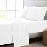 GOMINIMO 4 Pcs Bed Sheet Set 2000 Thread Count Ultra Soft Microfiber - King (White) GO-BS-107-XS