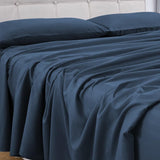 GOMINIMO 4 Pcs Bed Sheet Set 2000 Thread Count Ultra Soft Microfiber - King (Royal Blue) GO-BS-108-XS