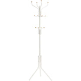 SONGMICS Metal Coat Rack 182 cm Tall Hall Tree White RCR19W