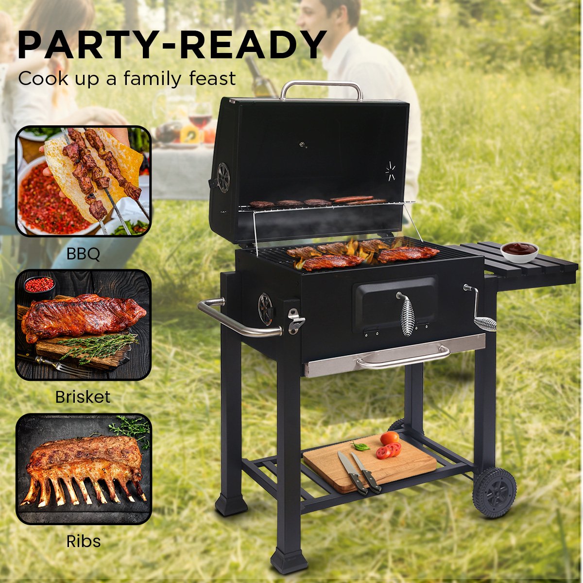 Wallaroo Square Outdoor Barbecue Grill BBQ