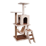 Furtastic 125cm Cat Tree Scratching Post - Beige