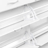 Sarantino 24 Pairs Shoe Cabinet Rack Storage Cupboard Organiser Shelf White Drawers Chest