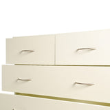 Sarantino Tallboy Dresser 6 Chest Of Drawers Cabinet 85 X 39.5 X 105 - White