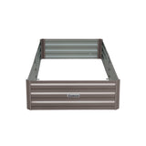 Wallaroo Garden Bed 210 x 90 x 30cm Galvanized Steel - Grey