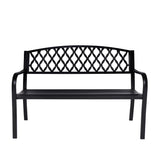 Wallaroo Steel Outdoor Garden Bench - Diamond