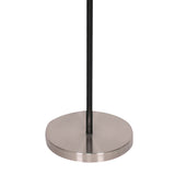 Sarantino 3-Shade Metal Floor Lamp Nickel & Matte Black Finish