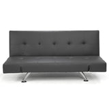 Sarantino Brooklyn Sofa Bed Lounge Faux Leather Couch Futon Furniture Adjustable Suite Gr