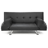 Sarantino Brooklyn Sofa Bed Lounge Faux Leather Couch Futon Furniture Adjustable Suite Gr