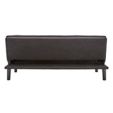 Sarantino 3 Seater Modular Faux Linen Fabric Sofa Bed Couch - Black