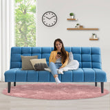 Sarantino Faux Suede Fabric Sofa Bed Furniture Lounge Seat Blue