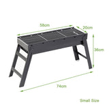 Foldable Portable BBQ Charcoal Grill Barbecue Camping Hibachi Picnic small