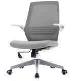 SIHOO M76 Ergonomic Office Chair Swivel Desk Chair Height Adjustable Mesh Back Computer Chair with Lumbar Support, 90° Flip-up Armrest Grey