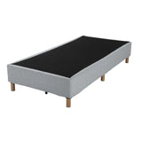 Metal Bedframe Mattress Foundation (Light Grey) &#8211; King