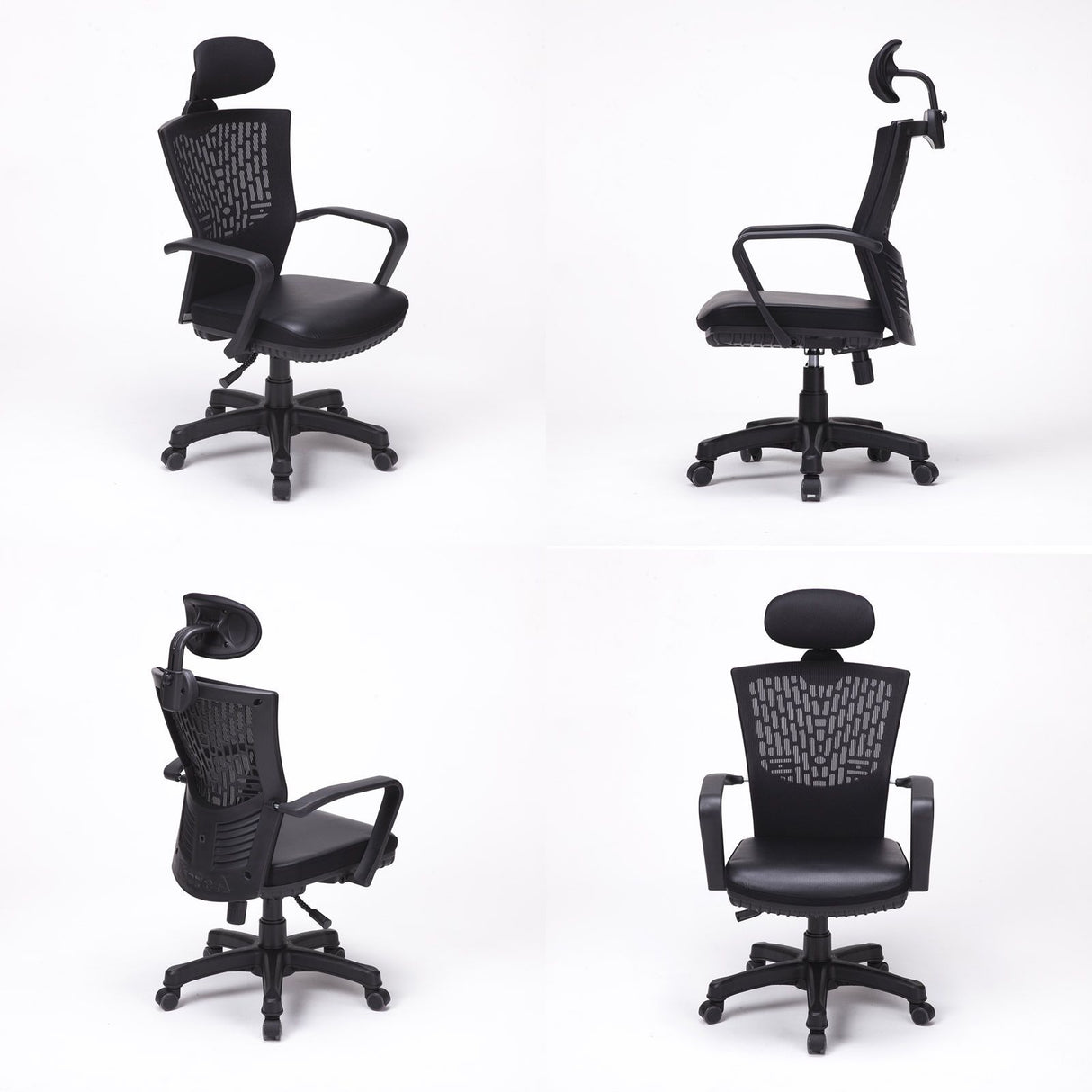 Korean Black Office Chair Ergonomic Chill