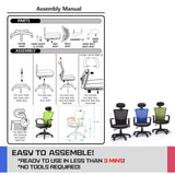 Korean Black Office Chair Ergonomic Chill