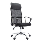 La Bella Black Office Chair Breeze Mesh High Back Tilt In-Built Lumbar