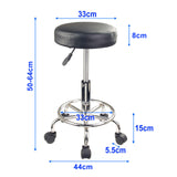 Forever Beauty 2 Set Black Salon Barber Stool Swivel Round Type