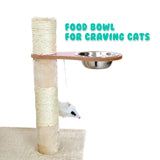 Paw Mate 170cm Beige Cat Tree Danie Multi Level Scratcher