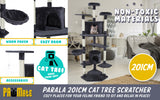 Paw Mate 201cm Grey Cat Tree Parala Multi Level Scratcher