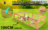 Paw Mate 180 x 90 x 48cm Chicken Coop Run Extension Rabbit Hutch Cage