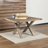 Woodland 60cm Lamp Table Coffee Sofa Side Laptop Desk Timber Wood Natural