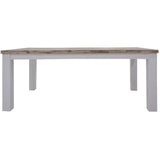 Plumeria Dining Table 190cm Solid Acacia Wood Home Dinner Furniture -White Brush