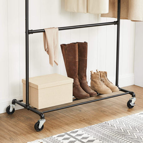 SONGMICS Industrial Clothes Rack on Wheels Maximum load of 110 Kg