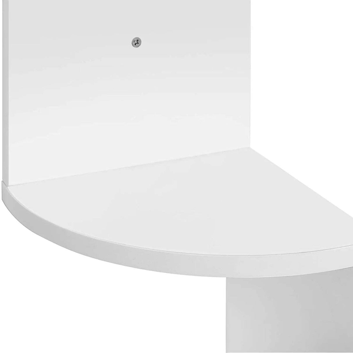 VASAGLE White Wall-Mounted Corner Shelf