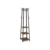 VASAGLE Coat Rack with 3 Shelves