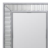 Wall Mirror MDF Silver Mirror Clear Image Rectangular Shape MRR-07