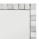 Wall Mirror MDF Silver Mirror Clear Image Rectangular Shape MRR-08