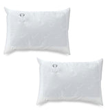 Mediflow Twin Pack Adjustable Floating Comfort Down Alternative Waterbase Pillows