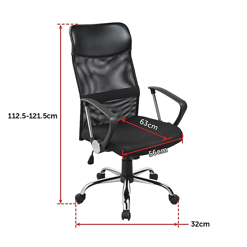 Ergonomic Mesh PU Leather Office Chair