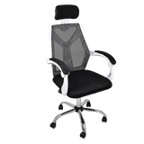 Office Chair Gaming Computer Chairs Mesh Back Foam Seat - White