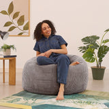 Jumbo Cord Beanbag Chair Cover Unfilled Large Bean Bag - Grey