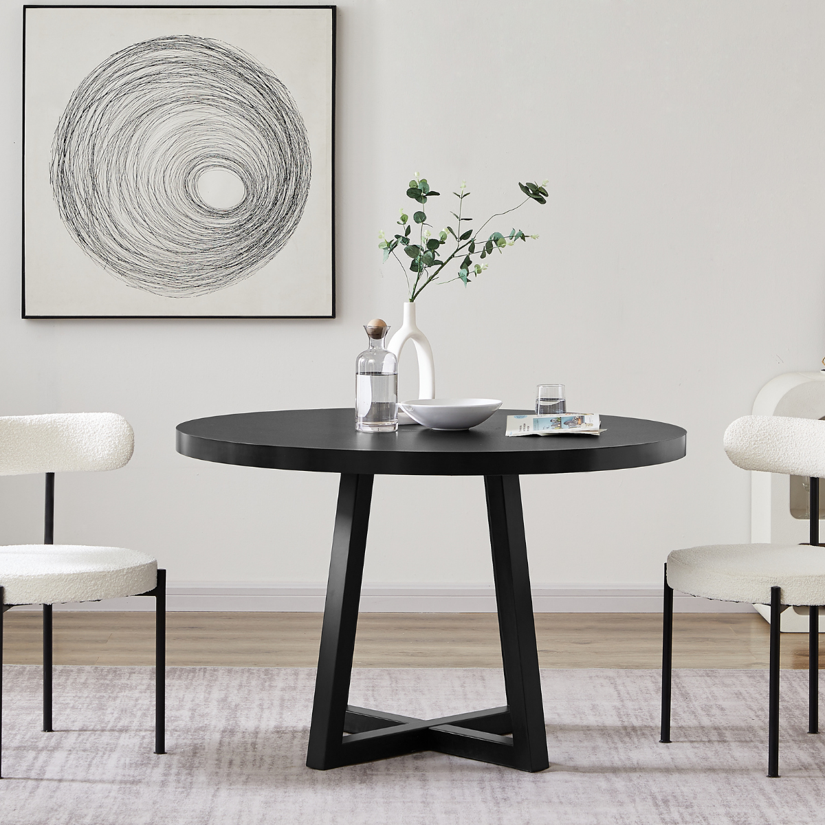 Harry 4 Seater Dining Table in Black