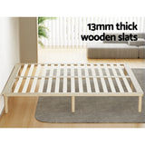 Artiss Bed Frame King Size Wooden Base Mattress Platform Timber Pine AMBA